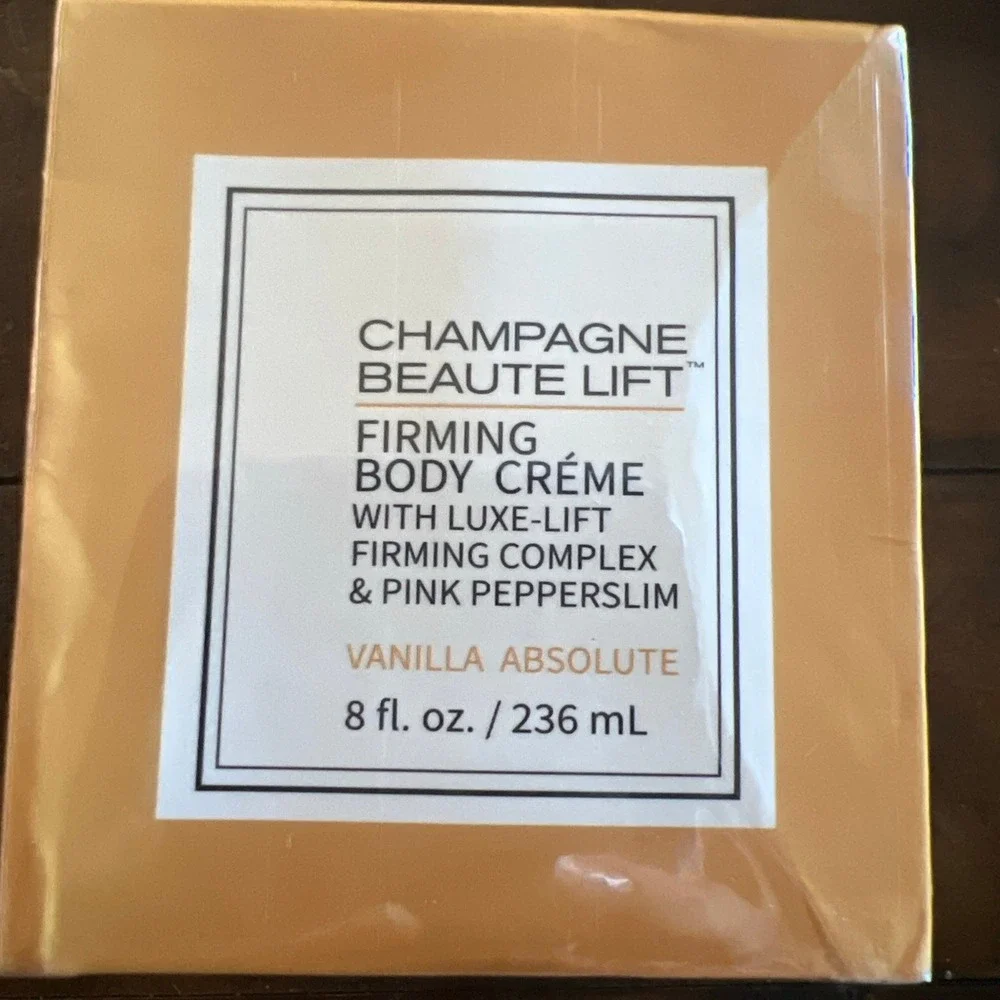 Champagne Beaute Lift Firming Body Cream, with Luxe-Lift & Pink Pepperslim, 8oz